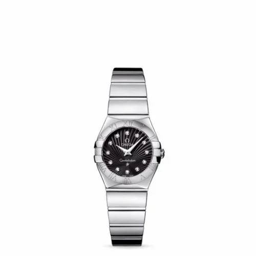 Omega Constellation Quartz 24 Polished Stainless Steel / Black Supernova 123.10.24.60.51.002 (12310246051002)